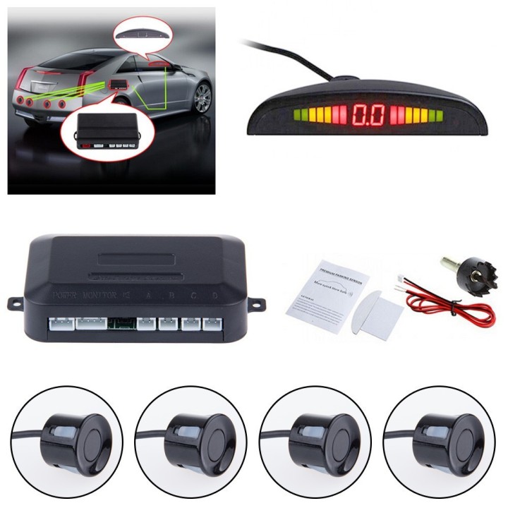 Sensor de Aparcamiento con LED Kit Auto Instalable Parktronic