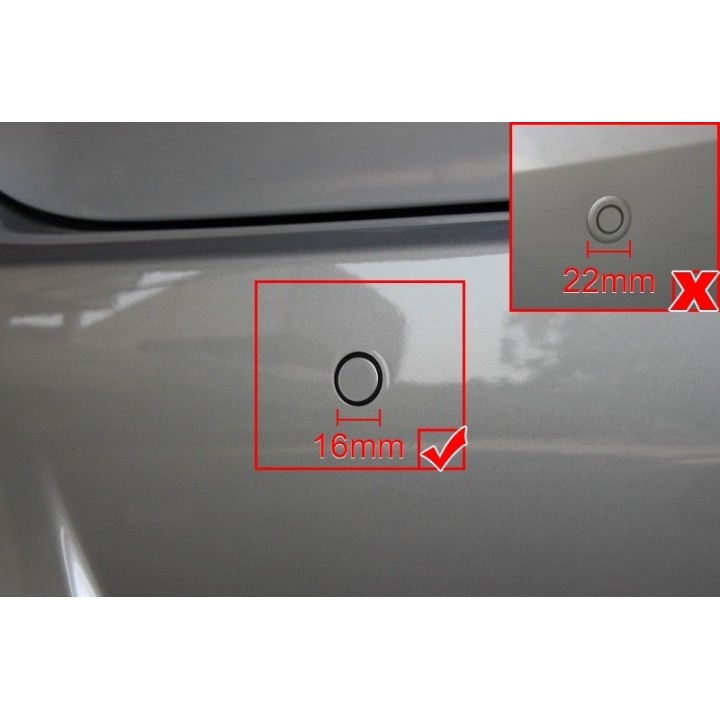 Sensor de Aparcamiento 13 mm Kit Auto Instalable Parktronic