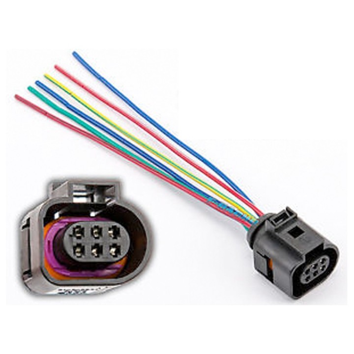 Conector Electrónico Hembra Cerradura 1J0973713 Audi Volkswagen Seat