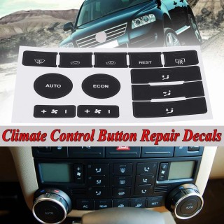 AIRE ACONDICIONADO Pegatinas Reparación Botones Desgastados VW VW para Volkswagen Touareg 2004-2009