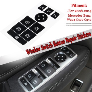 Pegatinas Elevalunas Mercedes Benz 08-14 W204 C300 C350 Reparación Desgaste Botones
