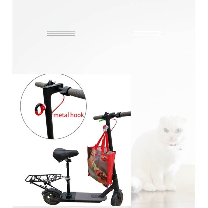 Gancho Soporte Colgar Bolsas Patinete Xiaomi M365 PRO