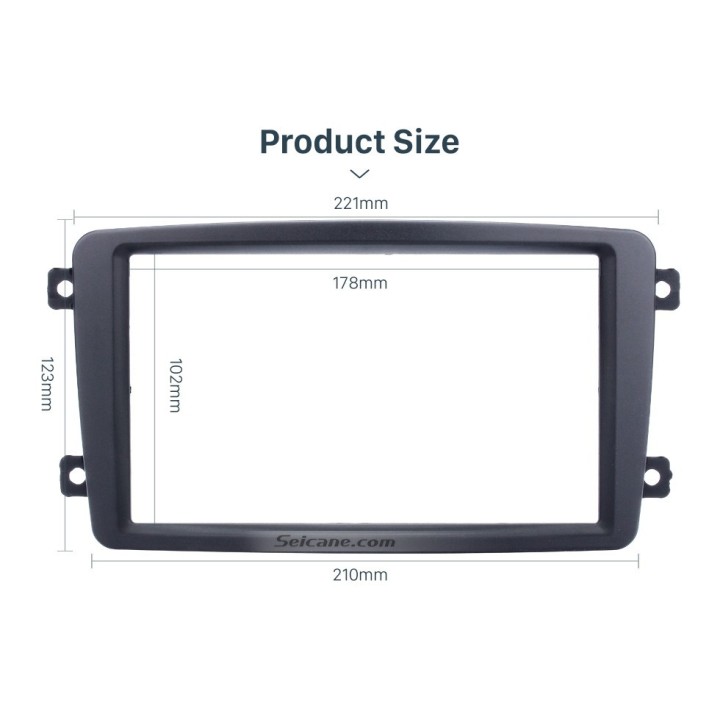 Marco de Pantalla Cambio RADIO DVD 2 DIN Mercedes BENZ Clase C 2002-2004 W203