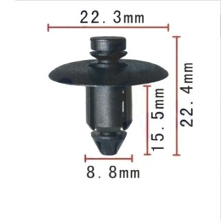 10 Grapas Clips Dodge Chrysler Ram Pickup Panel puerta Clips sujetadores
