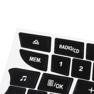 Pegatinas Reparación Radio Twingo Renault Clio Megane 2009-2011