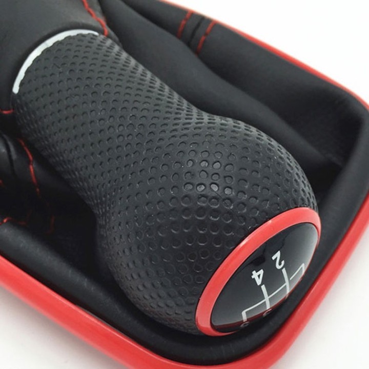 Pomo con Cuero Tuning Rojo - volkswagen vw golf 4 iv Jetta Bora Mk4 GTI R32 1999-2004