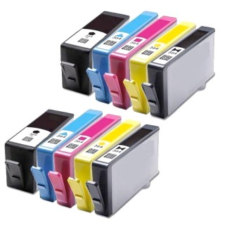 10 X Cartuchos Genericos CON CHIP para Hp impresoras 3070, 3070A, 3520 Hp364 XL