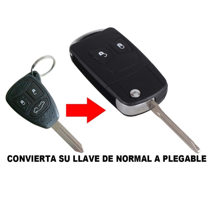 Carcasa con Llave Chrysler 300c Cambio de Llave fija a Plegable
