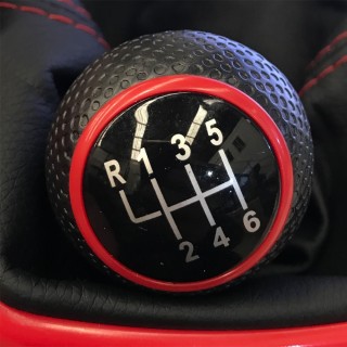 Pomo con Cuero Tuning Rojo - volkswagen vw golf 4 iv Jetta Bora Mk4 GTI R32 1999-2004