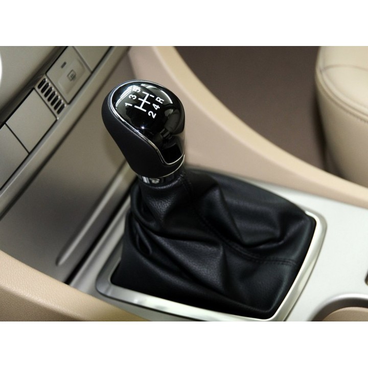 Pomo con Cuero 5 Marchas Ford Focus 2 2005-2011 C-Max Kuga Fiesta Color Negro